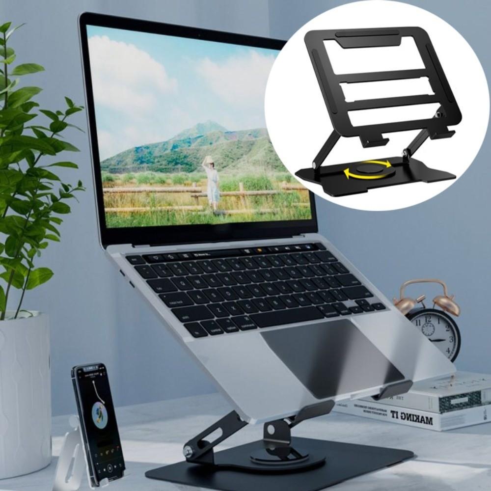 Heat Dissipation Rotatable Tablet Stand 360° Rotation Laptop Metal Bracket Laptop Holder  Tablet