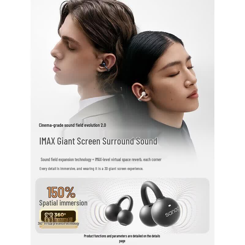 Écouteurs Bluetooth à clip SANAG F20S Pro