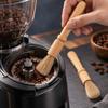 2PCS Long Handle Cleaning Brush Wooden Handle Powder Cleaning Brush  Coffee Machine