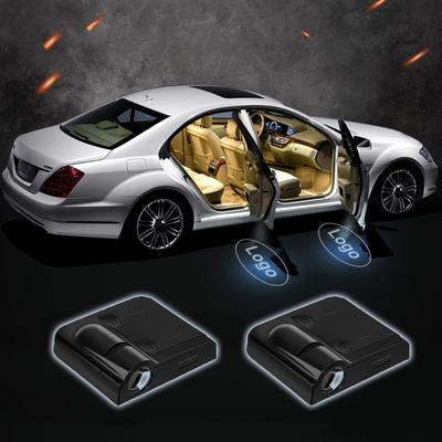 2× Car LED Door Projector Logo Ghost Shadow Wireless Light For Mercedes Benz New