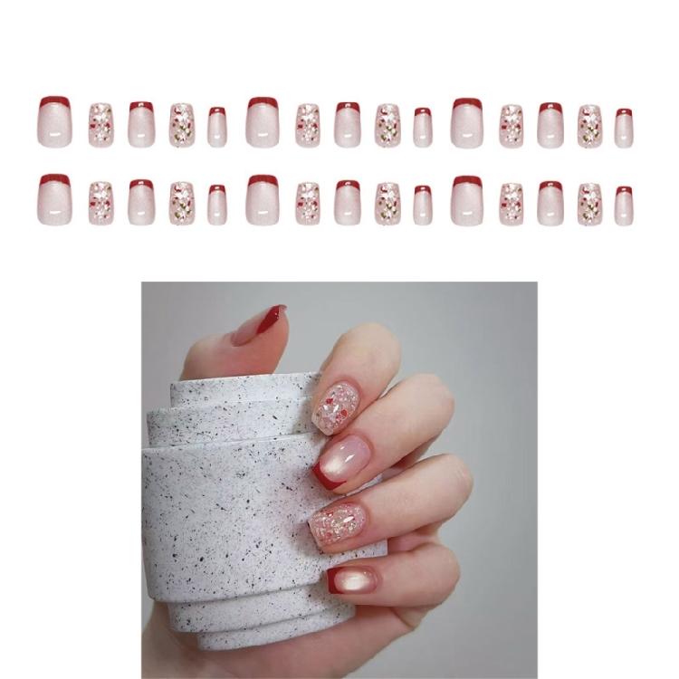 Zestaw 30 sztuk paznokci typu 'Kocie Oko' Stylowe paznokcie doczepiane Akrylowe paznokcie Przyklejane paznokcie Sztuczne paznokcie Na imprezy i uroczystości