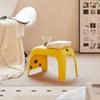Cute Cat Stool Bathroom Shower Stool Anti Slip Short Chair Living Room Shoe Changing Chair Household Space Saving Furniture