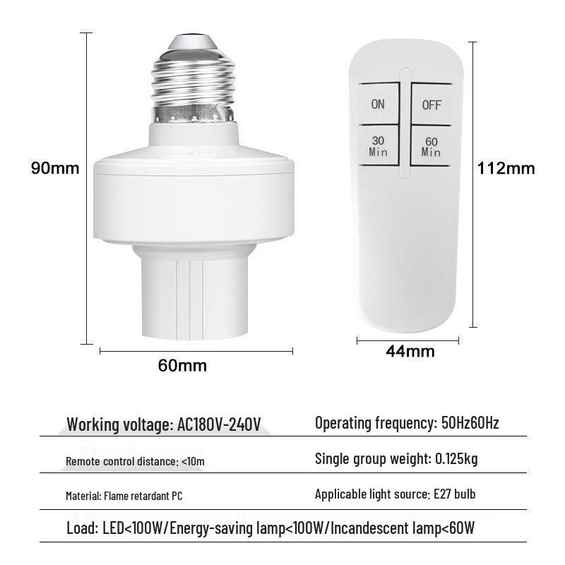 Motion-Activated Wireless Remote Control Wall Light with Radar Sensor