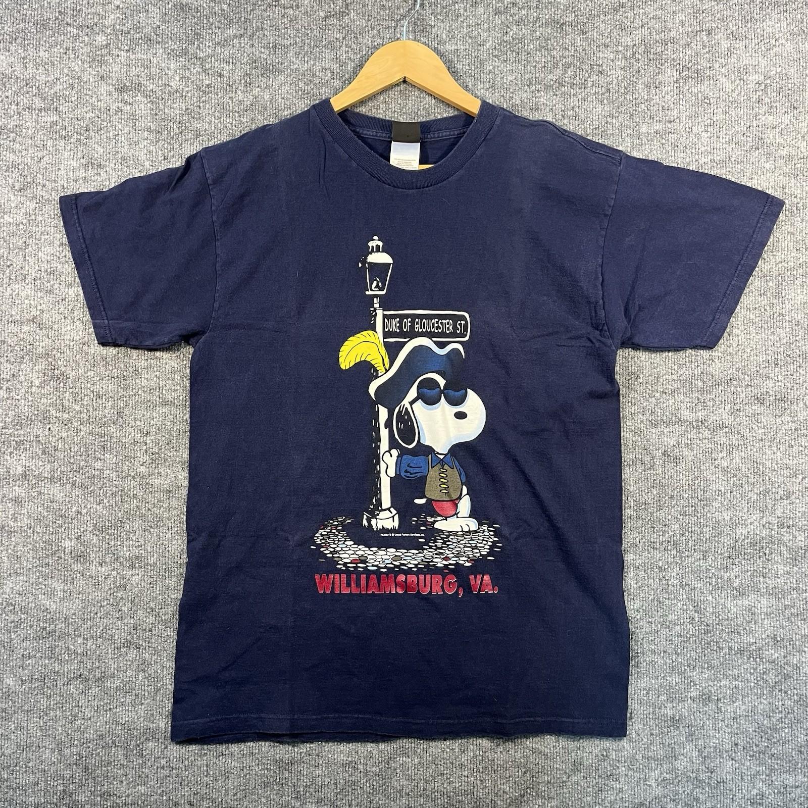 Vintage Snoopy Shirt Peanuts Williamsburg VA 90s L Cartoon Duke Of Gloucester Unisex T-Shirt XXXL