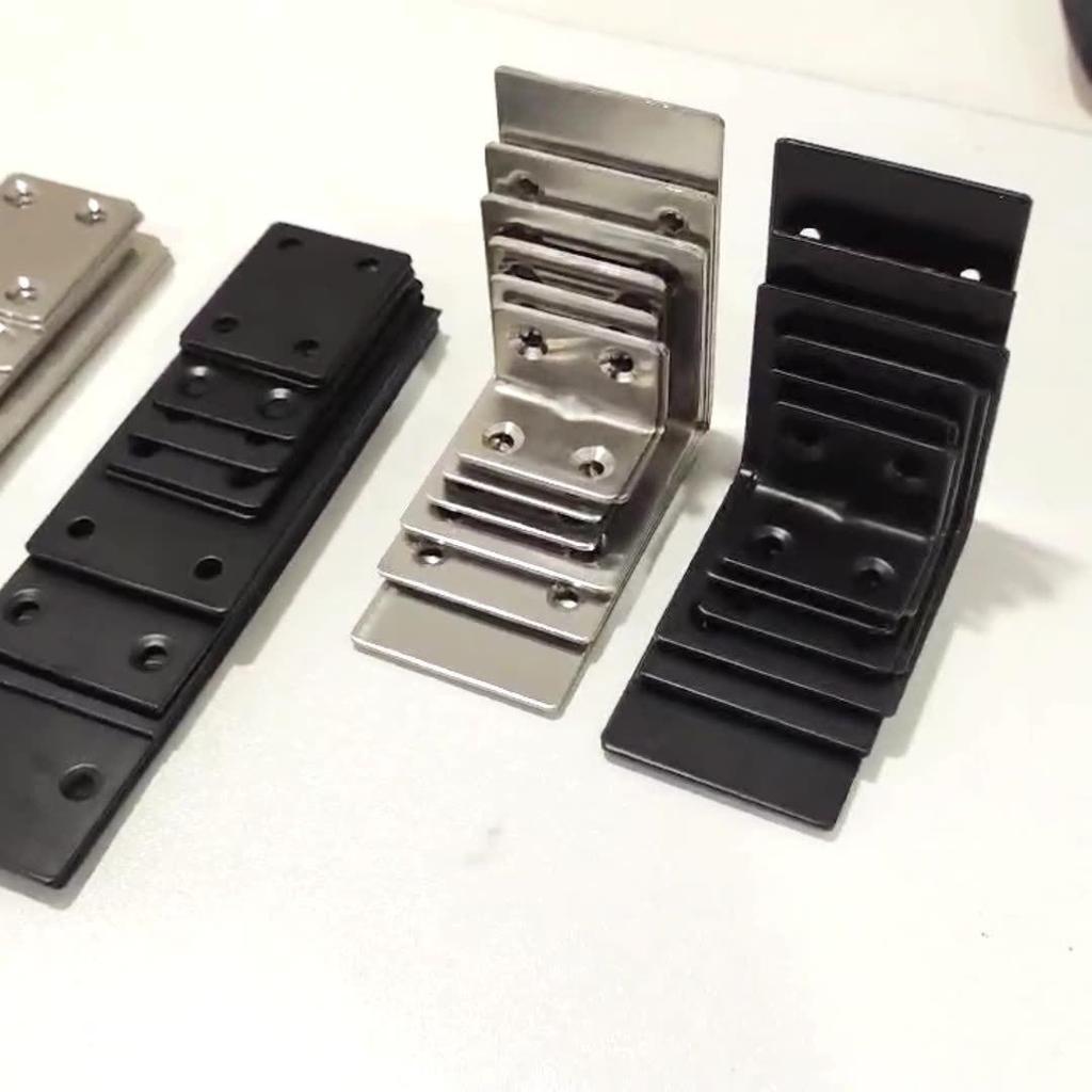 90° Stainless Steel Triangle Bracket Holder for Partition Hardware