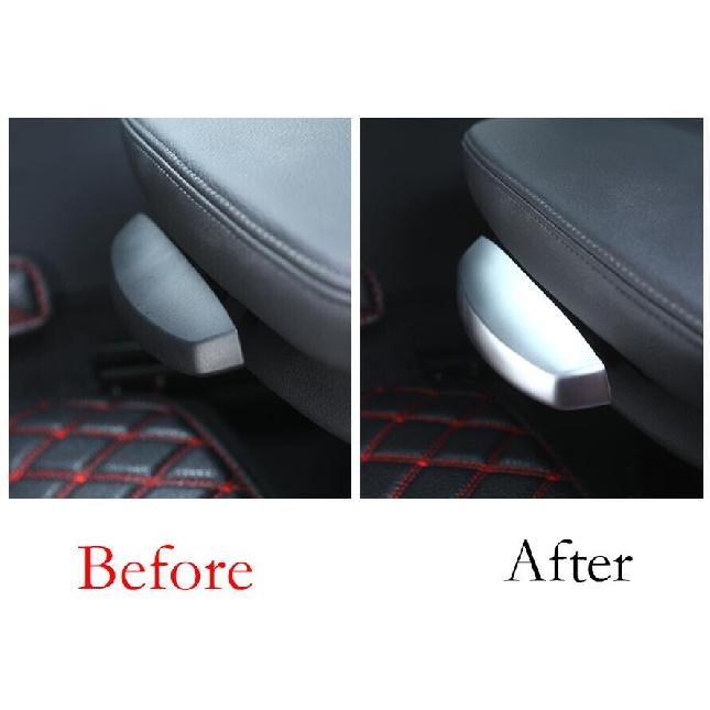 For BMW 2 Series Touring 15-19 Matte Silver Electric Seat Adjustment Cover Trim