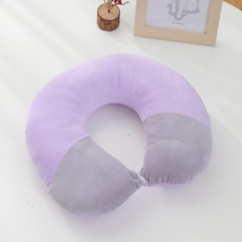 

Подушка Macaron в форме буквы U, двухцветная, для путешествий, в самолете, для офиса, для сидения, для шеи, для сна, для шейного отдела позвоночника