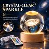 3D Laser Engraved Crystal Ball Night Light, USB Powered with 16-Color Remote Control