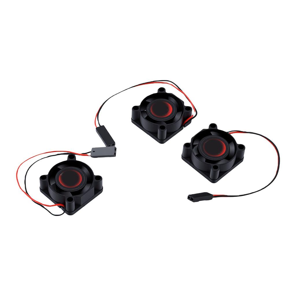 3pcs RC Motor Cooling Fan 2510 High Speed Heat Dissipation 2P Connector RC Truck Cooling Fan