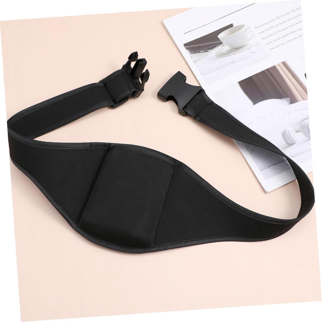 Alasum Microphone Belt Pouch Adjustable Wireless Microphone Holder Fitness Waistband Bag Set of 2