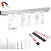 Ticket Rack Magnetic Restaurant Order Holder Slide Check Rack Kitchen Ticket Holder Note and Paper Holder Aluminum Ticket Holder for Restaurant with