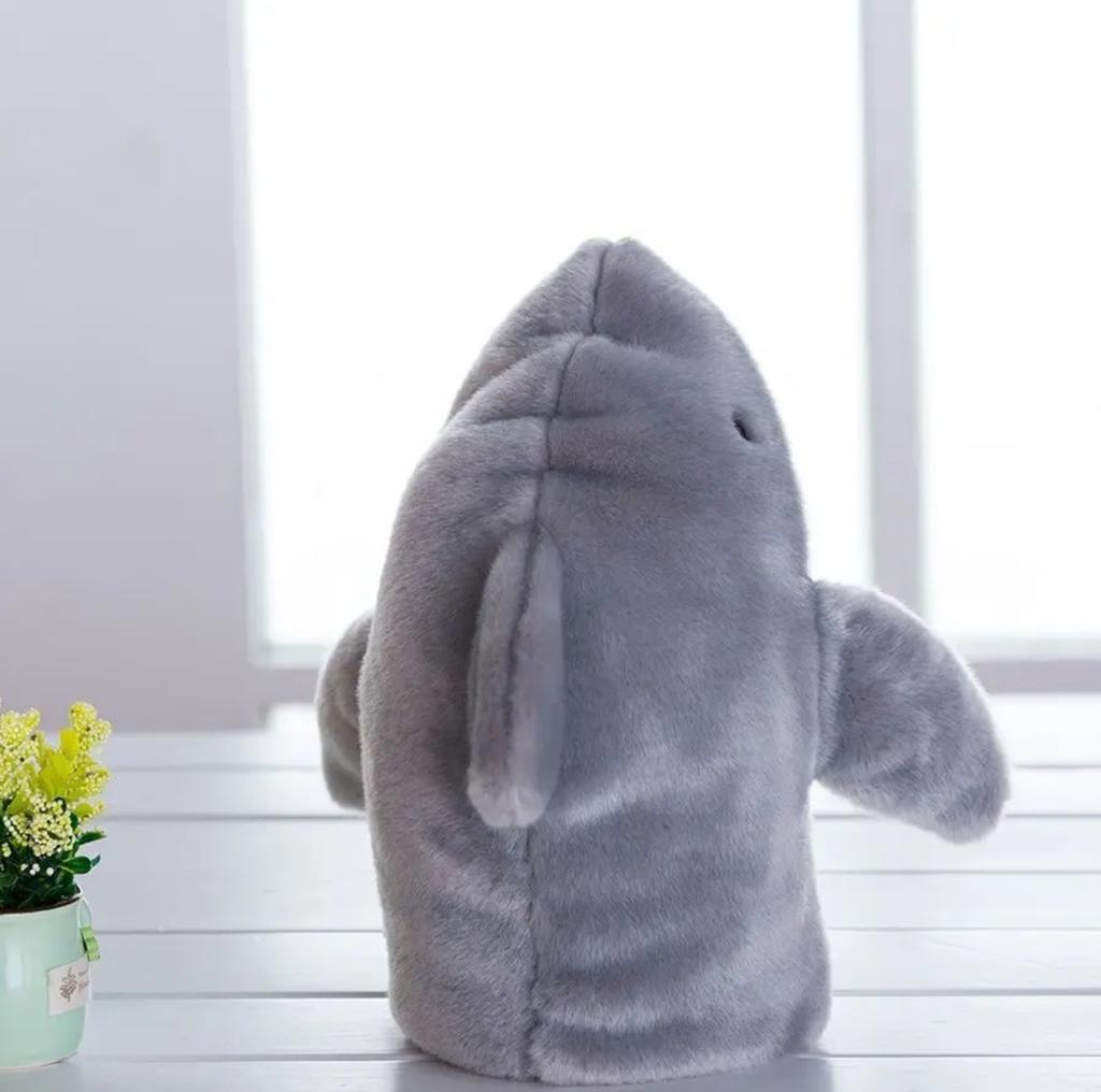 Cute Toy Story Shark Plush Finger Puppet - Soft Stuffed Animal Doll, Kids Party Decoration & Cartoon Figure for Children