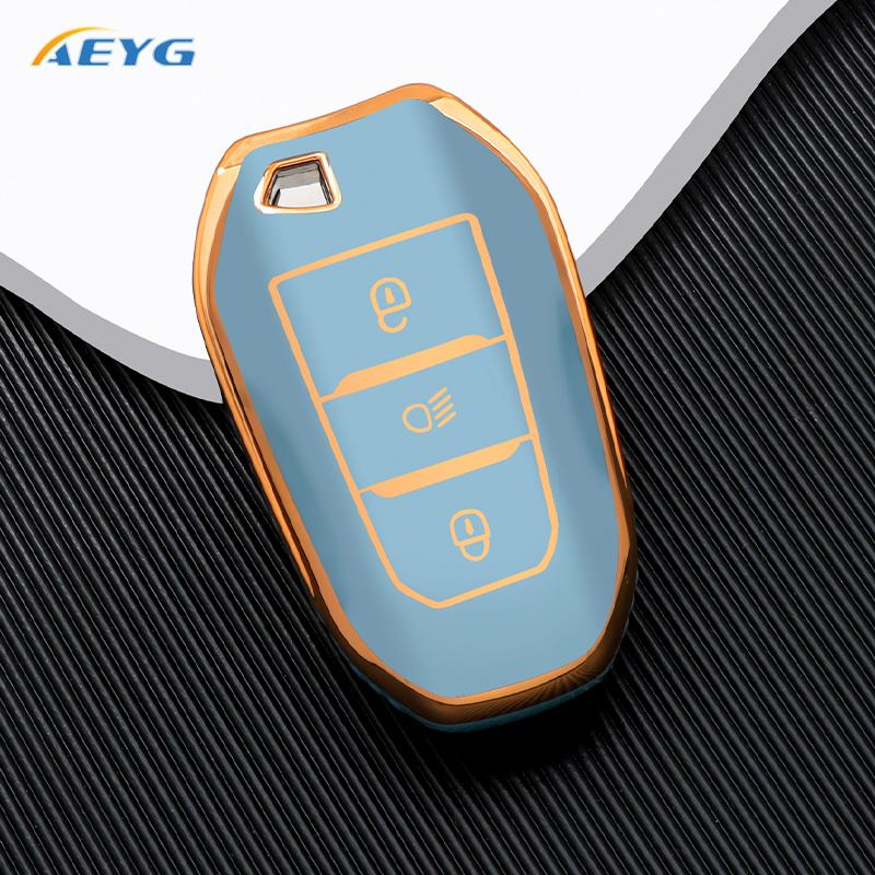 Měkké TPU Pouzdro na klíč od auta Kryt Skořepina Držák Fob Pro Peugeot 308 408 508 2008 3008 4008 5008 Pro Citroen C4 C6 C3-XR Příslušenství