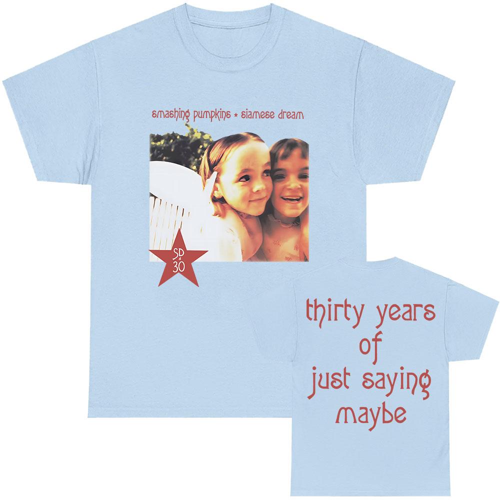 Trička k 30. výročí Siamese Dream The Smashing Pumpkins Rocková kapela Tričko Letní Bavlna Měkká Pánská trička Grafické Oblečení