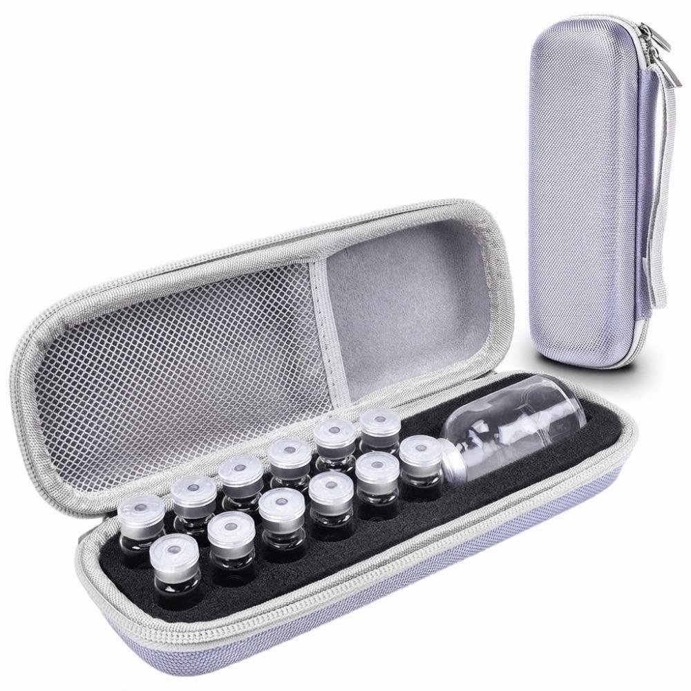 EVA Insulin Vial Storage Case 7/9/13 Slots Waterproof Insulin Vial Protector Wear-resistant Shockproof Insulin Organizer Travel