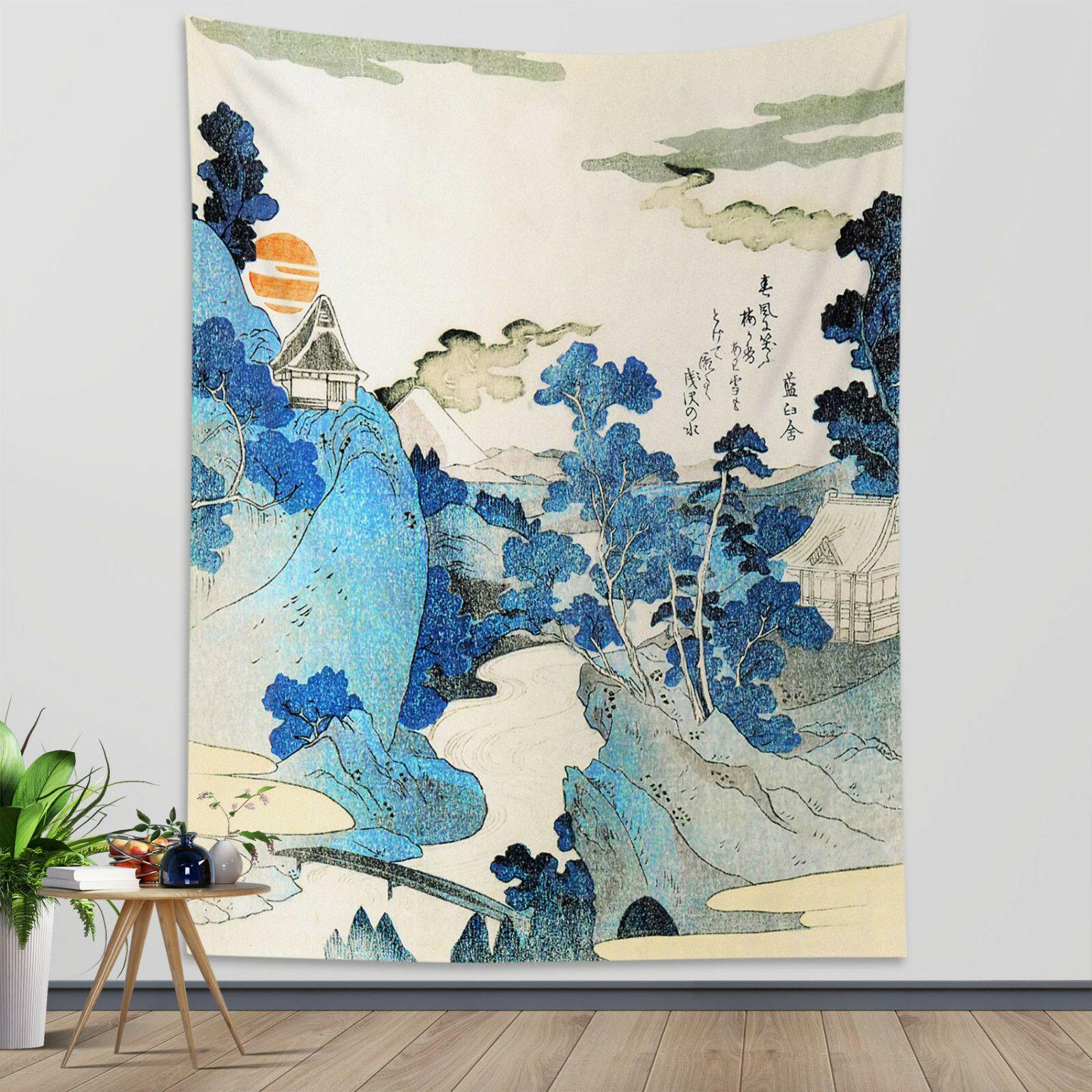 

Tapestry Landscape Painting in Japanese Style 75x100 чорний