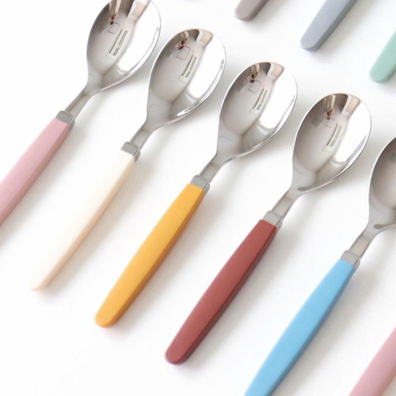 Kamomekitchen 10 COLORS Seagull Kids Spoon and Fork Set 4P