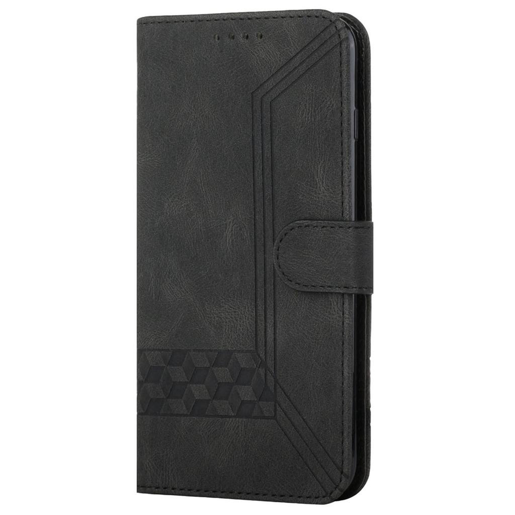 YX0010 Series for Samsung Galaxy S25 Wallet Case Rhombus Lines Leather Phone Cover