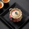 Red Teapot Ceramic Old Retro Style Peony Household High-end Single-person Hand-held Pot Small Tea Maker