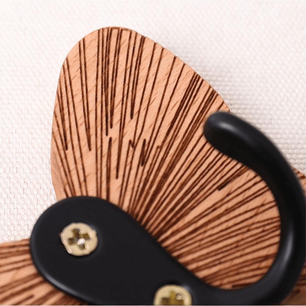 Butterfly Design Self-adhesive Coat Hanger Thicken Wall Storage Rack  Home Decoration