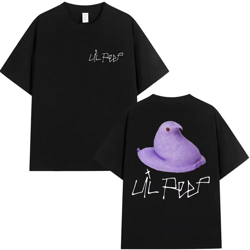 

Summer Funny Lil Peep Little Bird Meme T Shirt Men Women s Retro High Quality Fashion T-shirts Casual Short Sleeve T-Shirt S
