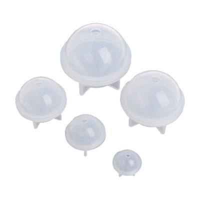 Moule en Résine Sphérique Ensemble d'Outils de Moulage par Coulée de Résine Sphérique en Silicone pour la Fabrication d'Objets Artisanaux DIY Inclus 5 Tailles de Moule en Résine