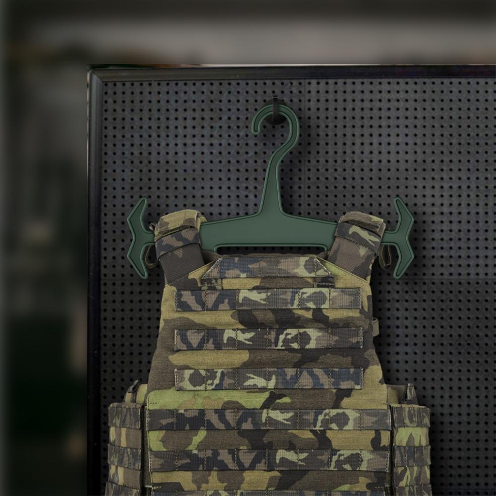 1PC Tactical Hanger Heavy Duty Hanger Vest Plate Carrier Multifunction Solid Plastic Hanger Very Hard Survival Tools