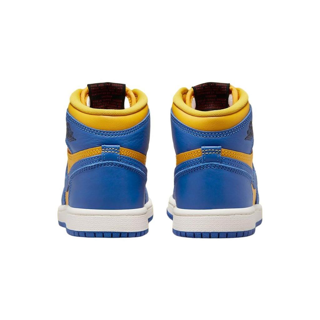 Air Jordan 1 Retro High OG PS Reverse Laney Kids Sneakers Yellow Varsity-Maize Game-Royal FD2597-700
