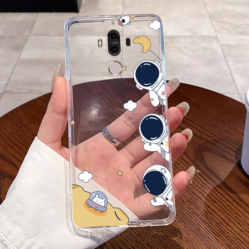 Jelly Casing For Huawei Mate 9 Coque Funda Clear Silicone Soft TPU Back Cover Cute Cat Rabbit Heart Protective Case Capa