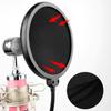 MIC Pop Filter Anti-shake Wind-proof Double-layer Plosives Reduction Condenser MIC Wind Screen for Recording