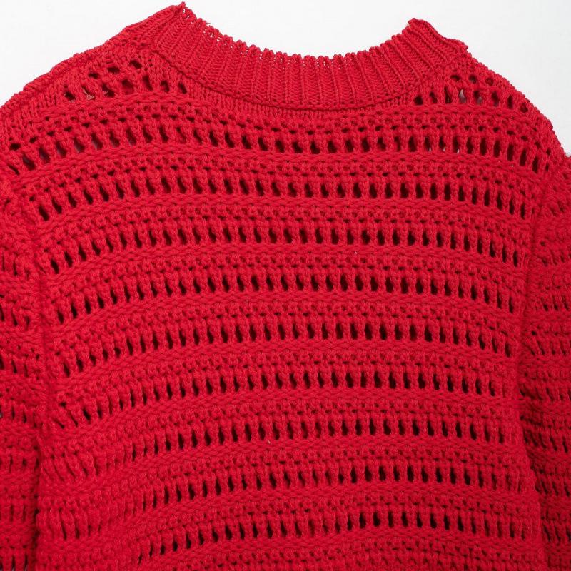 Autumn New European & American Women's Tassel Knit Sweater