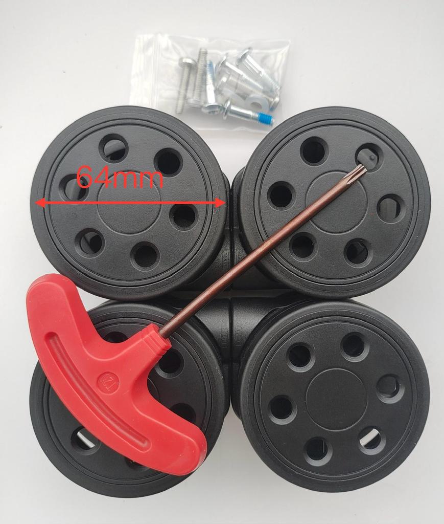 Příslušenství ke kolečkům Rimowa: Tichá univerzální kolečka pro kufr Salsa