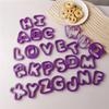 16Pcs/set Large 0-9 Numbers Letter Cookie Cutter Molds Plastic 3D Pressable Biscuit Fondant Stamps DIY Birthday Cake Decorations