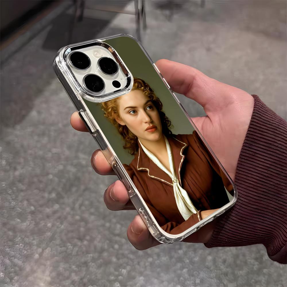 M-Moive T-Titanic Phone Case For IPhone 17 Air 16 E 15 14 13 12 11 Plus Pro Max Electroplated Transparent Soft Shell