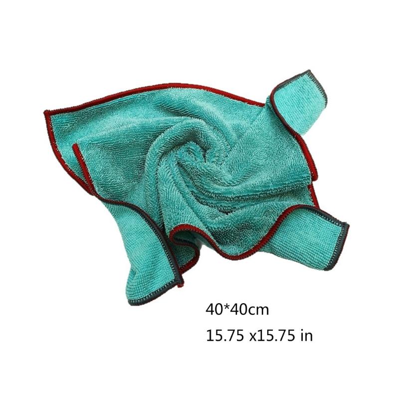 Heavy Duty 500GSM Microfiber Cleaning Cloth Towel 40x40CM Super Absorbent Car Detailing Towel Non Scratch Safe Quick Dry