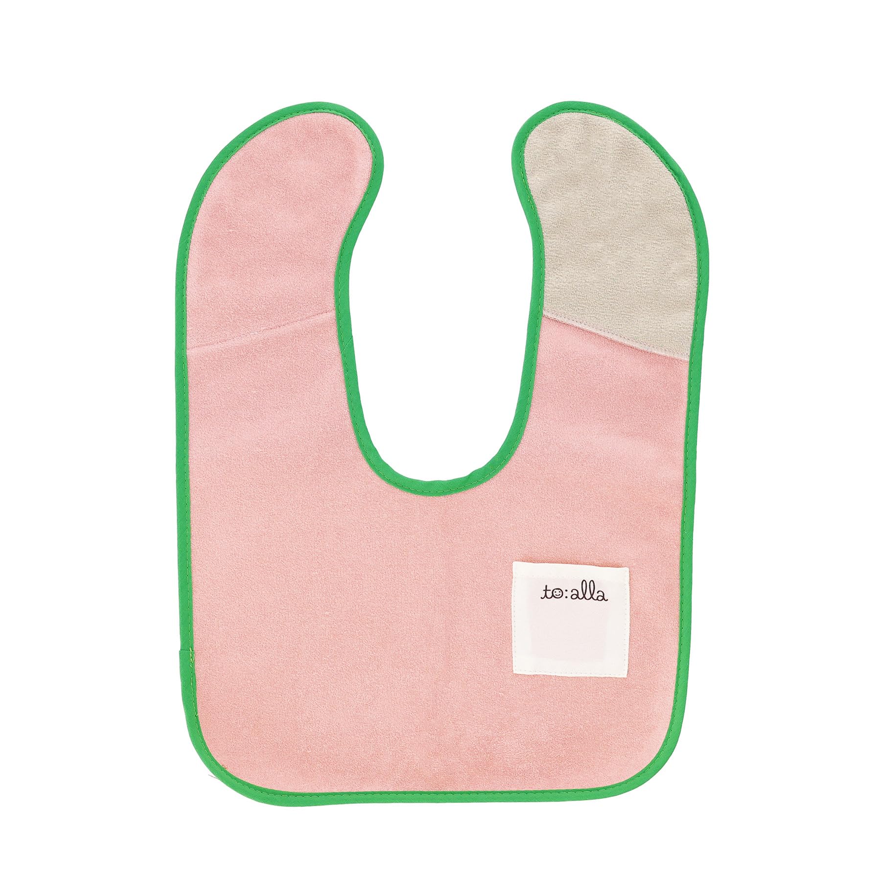 

Marushin Bib Toala Microfiber Bib with Name Product 1815010400 toalla S, Pink, Stick-On Tag, Number