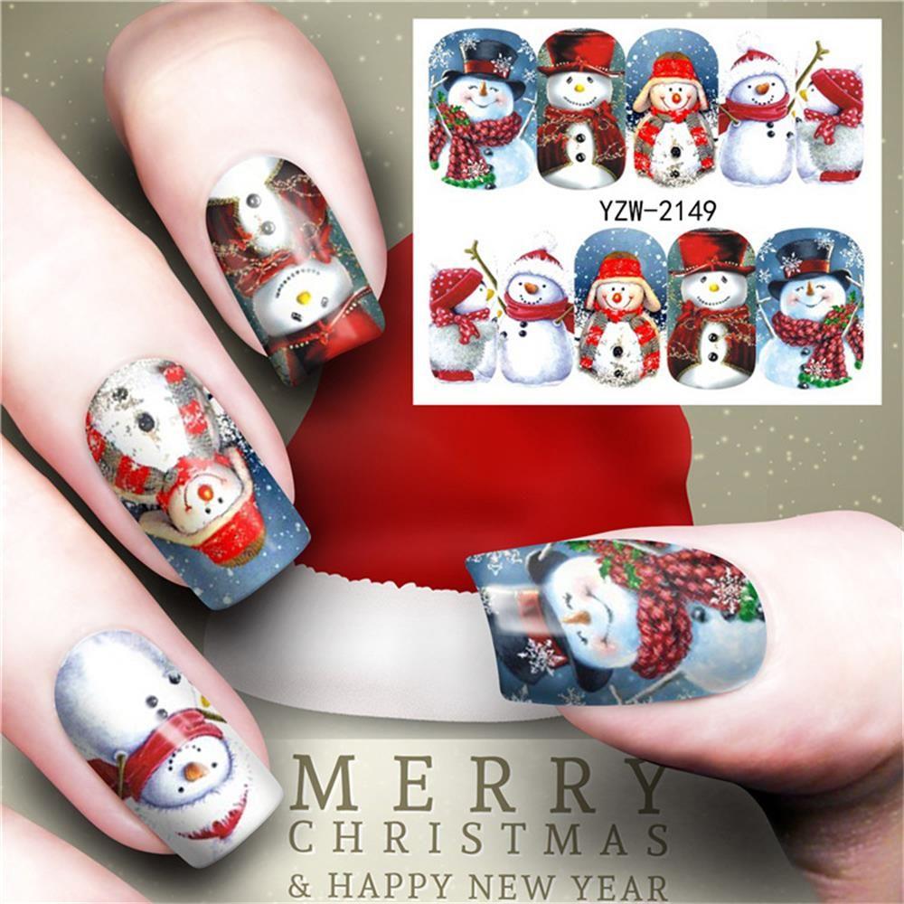 

Women Decals Beauty Christmas Water Transfer Decoration Stickers Nail Art Stickers YZW2149