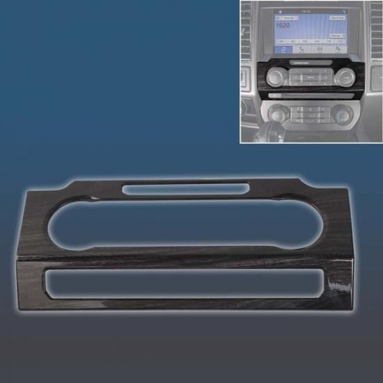 Center Control Volume Adjust Button Cover Trim For Ford F15015+ Black Wood Grain
