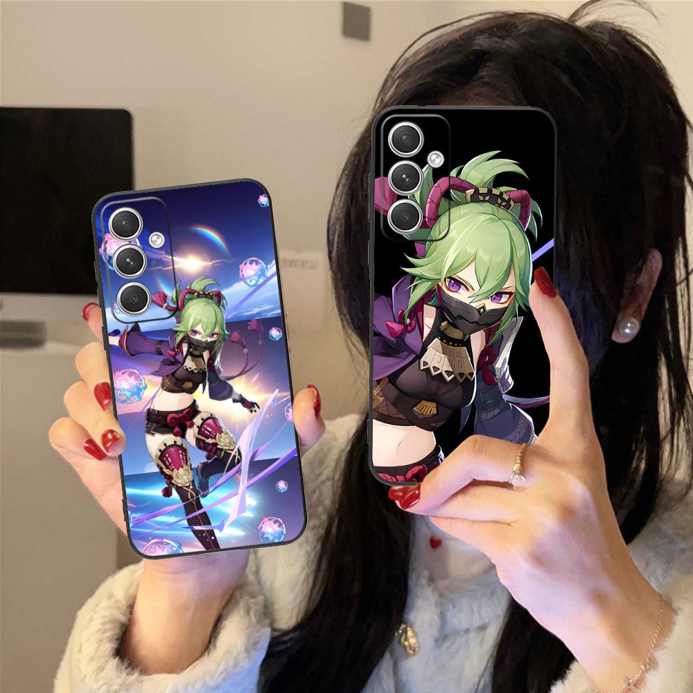 Game GI Kuki Shinobu Mobile Phone Case for Samsung Galaxy S26 S25 S24 S23 S22 S21 S20 Note20 Plus FE Ultra Colorful Cover Luxury