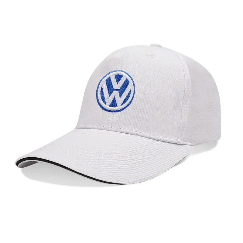 VW Emblem Embroidered Car Adjustable Racing Sport Baseball Hat Motorcycle Casual Cap For VW Golf Polo Tiguan Passat B6 Rline GTILP5