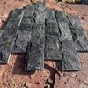 Pedra Cogumelo de Quartzito Preto - Pedra Texturizada Preto-Cinza Profundo e Claro para Paredes de Vilas e Fundos de Entradas Internas