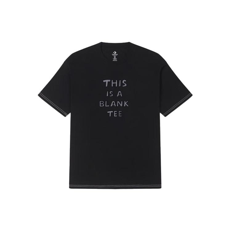 Converse Logo T-shirt Asia Sizing Black Men s 10025873-A02 L