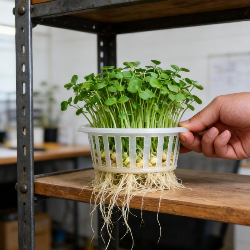 Hydroponic Plant Growing Container Transparent Planting Baskets Garden Slotted Cup Hydroponic Vegetable Planting Seedling Cups