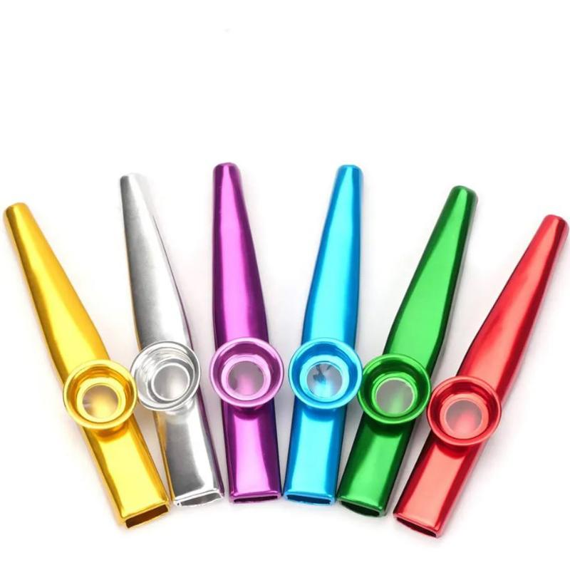 

6 шт./компл. металлический инструмент казу флейта музыкальная вечеринка музыкальный подарок флейта игрушка 6Pcs