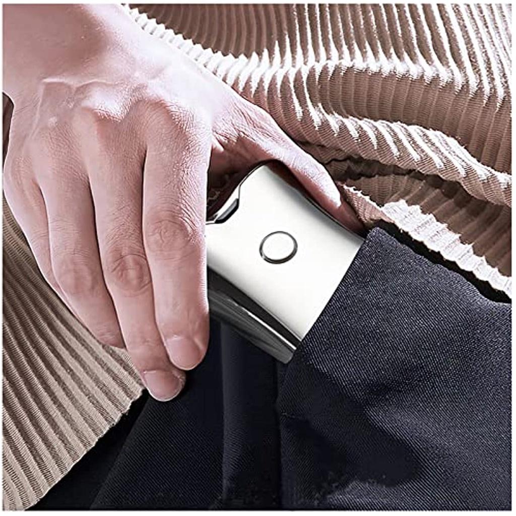 Mini Shaver Electric Shaver Beard:-Professional Electric Shaver Beard Shaver Hair Wet & Dry Mobile Shaver With 2 Rotating Heads Men's Travel Shaver