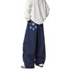 Amerikanischer High-Street-Star-Print Sport-Fallschirmjäger Freizeit Hose Herren Trendige Marke Lockeres Design Weiter Bein Vielseitige Lange Hose