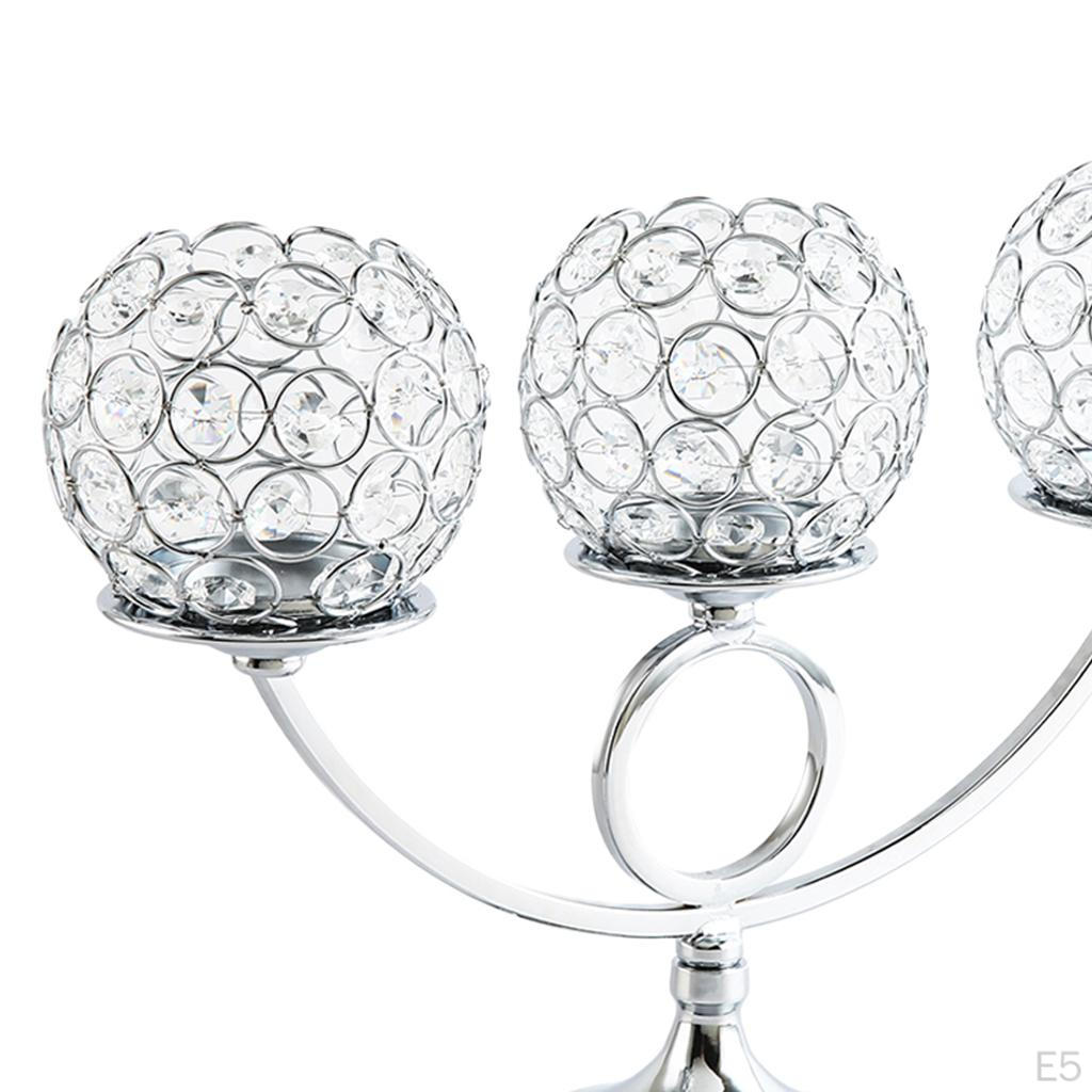 Candle Metal Crystal Candelabra Wedding Decoration Centerpieces Dining room and home Decor