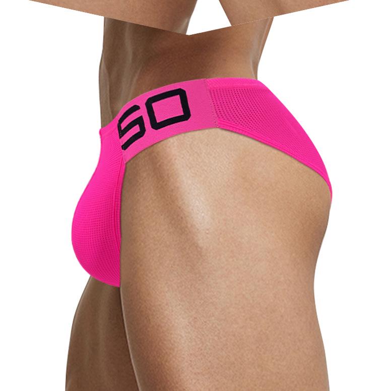 Herren Low Waist Mesh Dreiecks-Slips: Sexy, Atmungsaktiv, Hüfthebend, Ausbeulungsverstärkende Unterwäsche