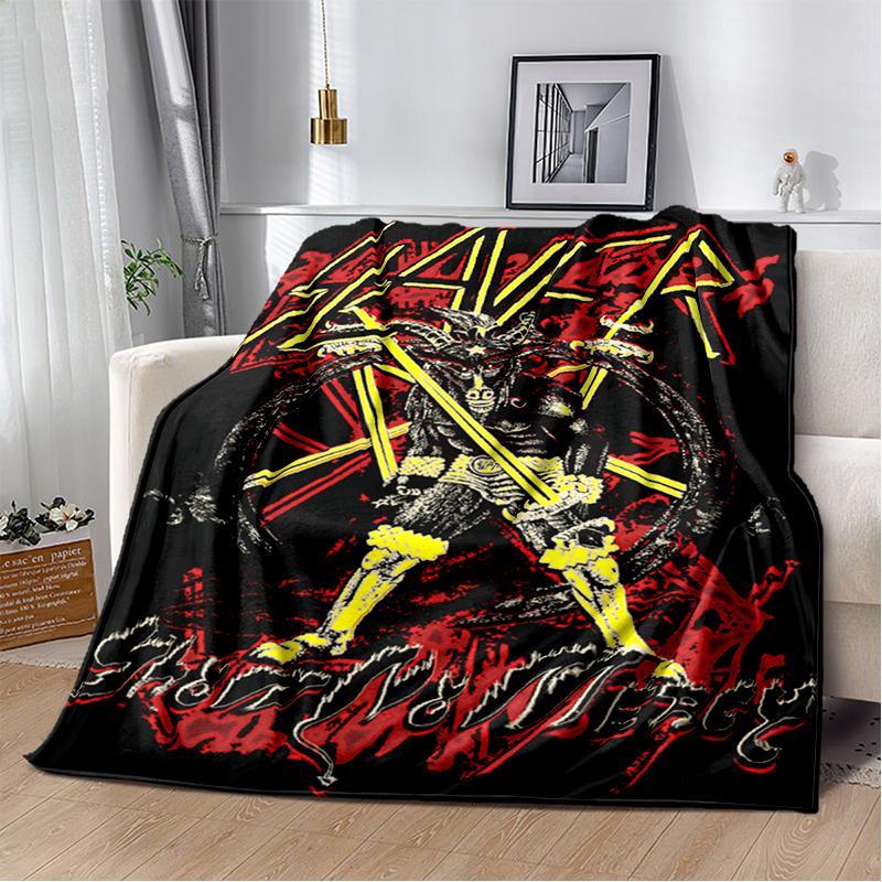2025 New Style Slayer Heavy Metal Band Sign Blanket,Soft Throw Blanket for Home Bedroom Bed Sofa Travel Cover Kid Gift