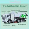 Alloy Model City Sanitation Truck With Light Sound For Kids Playroom Decor
